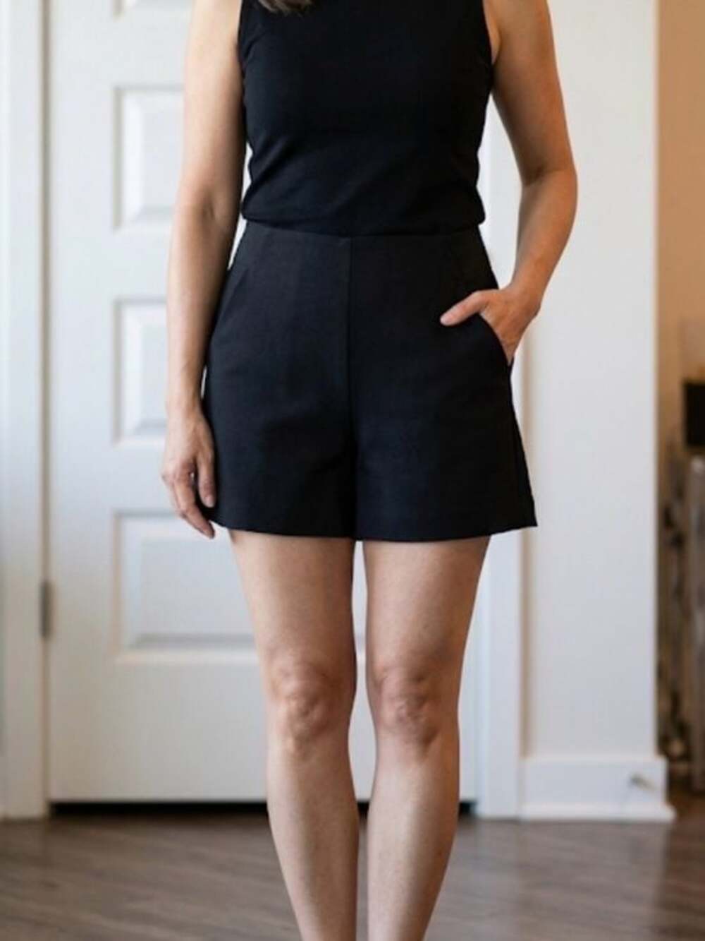 Candie's Black High Waist Women's Dress Shorts with Pockets Size 7